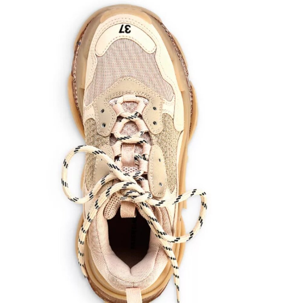 Balenciaga Triple S Lace-Up Chunky Sneakers